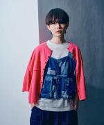 コットンミラノリブ　カーディガン